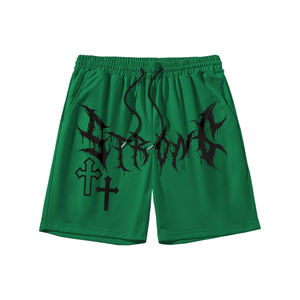 Pantalones Cortos de Algodón al Por Mayor 2026, Color y Etiquetas Personalizadas, Pantalones Cortos Desgastados con Lavado Ácido para Hombre, Ropa de Verano - Product Image 5