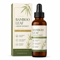 Gouttes d'extrait de feuille de bambou premium, silice standardisée à 70 %, booster de collagène végétal, biotine, zinc, acide hyaluronique, pour l'immunité des adultes