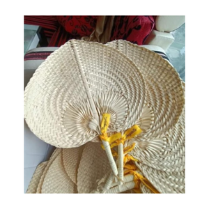 Leaf Shaped Bamboo <b>Hand</b> <b>Fan</b> Wall Decor Handwoven Wedding Gifts <b>Fans</b> Natural Palm Leaf Handfan - Product Image 3