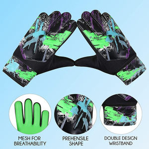 Gants de gardien de but en latex de haute qualité, imperméables et respirants, fermeture à lacets, conçus sur mesure pour une utilisation en extérieur - Product Image 2