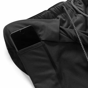 Men's High Waist Summer Outdoor Running Shorts Casual Fitness Sports Leisure Double-<b>Layer</b> Sublimated Outdoor Running Fashion - Product Image 4