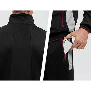 Wholesale High Quality 2-Piece Winter Casual Athletic Lightweight Four-Way Stretch Warm Full-Zip Track Suit Sets <b>Unique</b> Style - Product Image 5