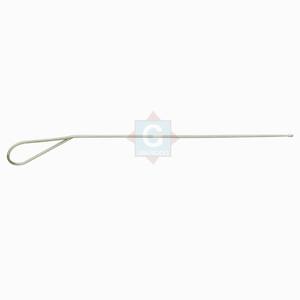 Sonde auriculaire droite à pointe sphérique en acier inoxydable, diamètre 1 mm, certifiée CE, pour instrument chirurgical manuel STACKE, vente en gros - Product Image 3