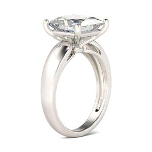 Bague de fiançailles-Jeulia, coupe princesse, solitaire, argent sterling - Product Image 3