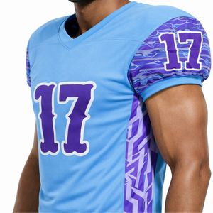 Ensemble d'uniformes de football américain personnalisés de haute qualité, respirant, en polyester, maillot et pantalon, entièrement sublimé, pour hommes - Product Image 3