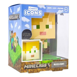 Figurine en plastique Minecraft Alex avec base alimentée par piles AAA pour la décoration de la chambre des enfants - Product Image 2