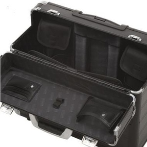Maletín para Herramientas ALUMAXX C-2 de Aluminio Plateado/Carbono, 48.5 x 40 x 23 cm, con Cerradura de Combinación - Product Image 1