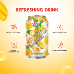 Boisson savoureuse mangue jus gazéifié du Vietnam usine ODM OEM Service conception gratuite échantillonnage gratuit - Product Image 2