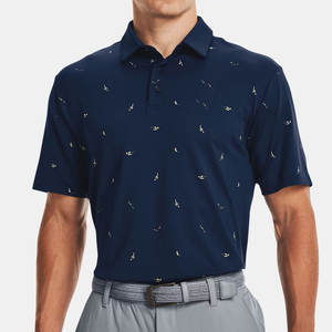 Polo joven para hombre, camisetas de golf de manga corta con solapa de algodón a rayas de verano - Product Image 5