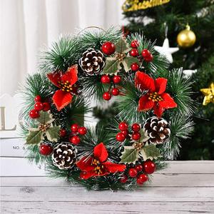 FESTIVE CHRISTMAS <b>WREATH</b> / HIGH QUALITY MATERIALS / READY TO HANG FOR HOLIDAY SEASON DECOR - Product Image 1
