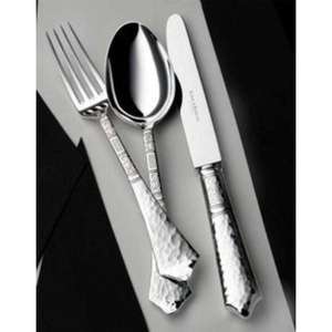 Juego de cubiertos de metal de acero inoxidable con acabado antiguo y elegante hecho a mano, artesanía ultrafina para una experiencia gastronómica elegante - Product Image 2