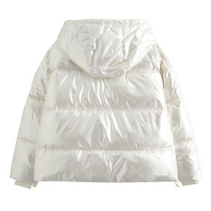 OEM Womens Puffer <b>Jacket</b> Custom Logo Lightweight Warm Winter Casual Fashion Outerwear - Product Image 2