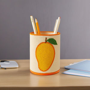 ที่เก็บของสุดสร้างสรรค์ที่ใส่ดินสอมีสไตล์พร้อมลวดลายบนโต๊ะฝรั่งอุปกรณ์เสริมปรับขนาดได้ทำในอินเดีย - Product Image 5