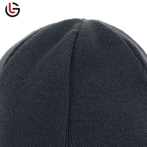 Bonnet d'automne-hiver pour hommes et femmes, bonnet jacquard tricoté à revers et tête de mort, vente en gros - Product Image 6
