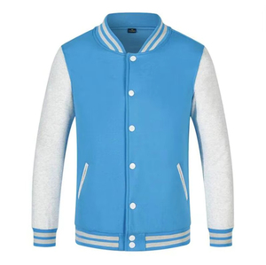 แจ็กเก็ตทีมโรงเรียนสำหรับผู้ชายขนาดใหญ่พิเศษเสื้อแจ็กเก็ตทีมโรงเรียนแบบกำหนดเองไม่มีลายตัวอักษร - Product Image 5