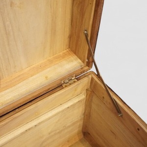 Coffre en bois de teck victorien avec bordure en laiton - Product Image 5