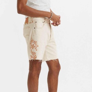 Pantalones cortos de mezclilla de verano informales de cintura media para hombre personalizados OEM tejido de punto transpirable de alta calidad Exportación de proveedores de Pakistán - Product Image 2