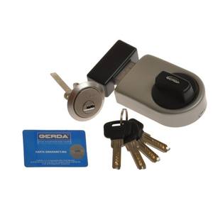 Serrure de jante GERDA ZN 200 renforcée, 4x clés-Satin - Product Image 1
