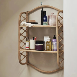 Rattan <b>Wall</b> Shelving Unit Natural Made In Vietnam Eco-friendly material used for Home decoration <b>Storage</b> <b>shelf</b> Wholesale - Product Image 6