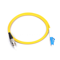 Disesuaikan Mode tunggal OS2 9/125um LC ke FC 1 serat optik kabel Patch Simplex produsen kabel Patch Jumper
