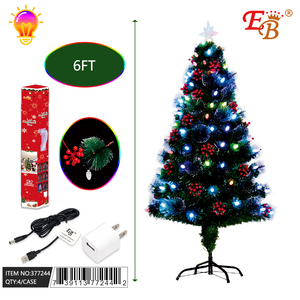 Per UL certificate 6FT/208T LED albero di natale Multi-accessori 180cm Pre-Lit di lusso di alta qualità Premium 4 pz/CS - Product Image 1