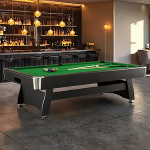 Table de <span class=keywords><strong>billard</strong></span> Oulan P0 7FT avec système de retour automatique des billes, matériau du coussin en MDF, coins de rail en ABS, niveleurs de pieds réglables - Product Image 1