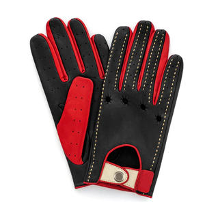 Gants de conduite personnalisés de haute qualité en cuir véritable en cuir de mouton écran tactile extérieur quatre saisons utilisation pour la conduite de voiture - Product Image 1