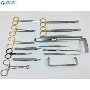 Набор инструментов для подтяжки лица и лба из 19 предметов/набор инструментов для пластической хирургии