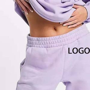 2023 nouveautés Logo personnalisé broderie impression survêtement personnalisé Jogging costume et survêtements décontractés couleur rose pour femme - Product Image 4