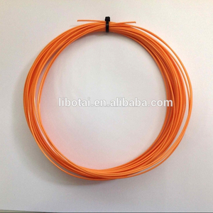 Cordage de tennis en nylon 16g, motif circulaire orange, ajustement universel pour remplacement de raquette - Product Image 1