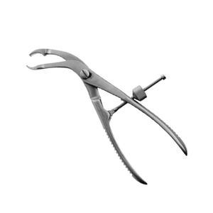 คีมจับกระดูกเวอร์บรุกเก้ พร้อมระบบยึดด้วยด้าย สแตนเลส 6 นิ้ว เครื่องมือผ่าตัดกระดูกและข้อสำหรับสัตวแพทย์ - Product Image 1