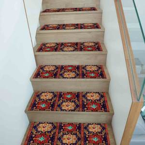 Tapis imprimé moderne, doux, motif géométrique, design Kilim, grand format, adapté aux animaux domestiques, tapis d'entrée - Product Image 4