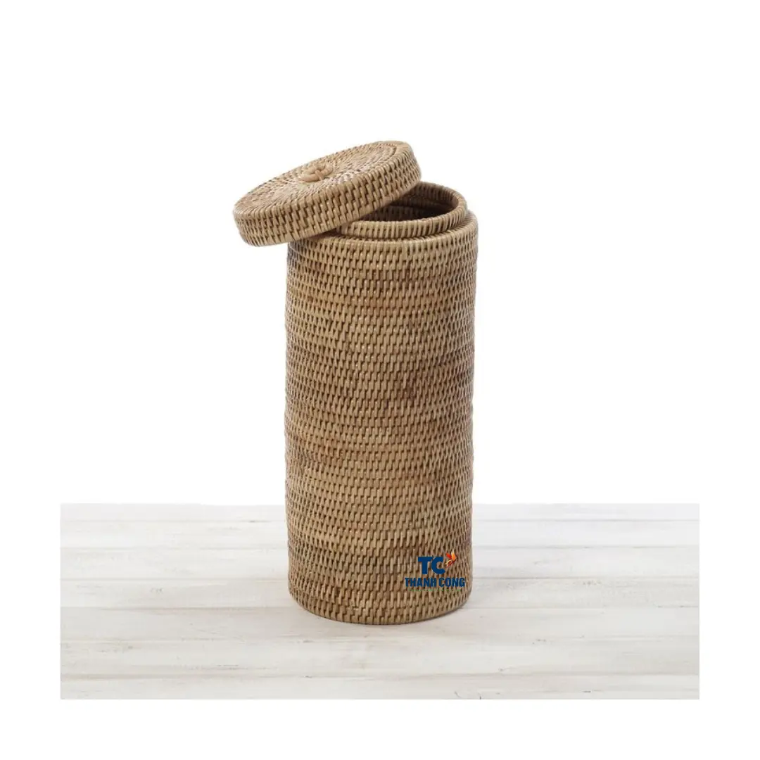 Bathroom Basket Wicker Baskets for Shelves Seaweed Toilet Tank 3 Sections Hand-Woven Storage Baskets Tissue for Wholes