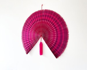Wholesale Modern Bohemian Bamboo Blades <b>Ceiling</b> Fan Hot Striped Pink With Hanging Function Cheap Price for Handmade <b>Wedding</b> Fans - Product Image 2