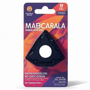 Plaquettes de tournage indexables WNMG 080404E-FMT9325 D. 5.16mm MT-CVD revêtues ISO, lot de 10 pour tournage d'outils - Product Image 2
