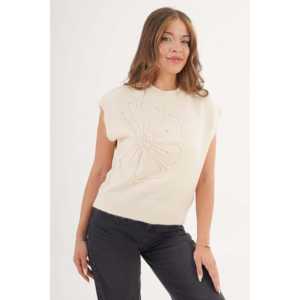 เสื้อสเวตเตอร์ถักลายดอกเดซี่สำหรับผู้หญิงขายส่ง - Product Image 5