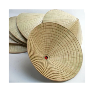 หมวกไม้ไผ่ตะวันออกหมวกชาวนาข้าวเอเชียหมวกทรงกรวยญี่ปุ่น99สีทอง - Product Image 3