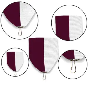 Pin Drapes Ribbon Cardinal & White | Medal Ribbon Drapes