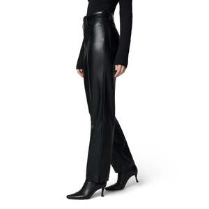 กางเกงแฟชั่นหนังทรงตรงเอวสูงสำหรับผู้หญิง ฤดูหนาว  กันน้ำ เป็นมิตรกับสิ่งแวดล้อม ระบายอากาศ กันลม เรียบง่าย - Product Image 2