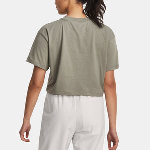 Ropa informal para mujer, Top corto de gran tamaño, Camisa de algodón, venta al por mayor, ropa de gimnasio transpirable, Top corto personalizado de alta calidad - Product Image 4