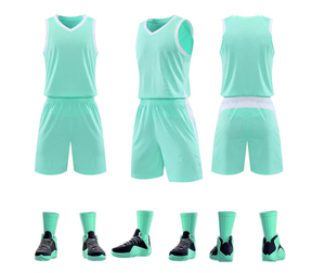 Uniformes de basket-ball de nom d'équipe personnalisés 100% polyester uniformes de sport pour hommes de haute qualité prix bon marché - Product Image 3
