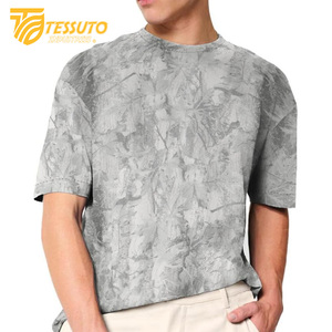 Venta al por mayor 2025 verano Streetwear Unisex Heavy Cotton Oversize camiseta para hombres 220 gramos Casual tejido hombres verano Streetwear - Product Image 5