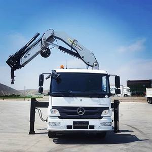 Grúa móvil Puma de 7 toneladas de capacidad, nuevo brazo de nudillo hidráulico montado en camión, construcción ligera plegable, bomba de motor de elevación máxima de 15m - Product Image 5