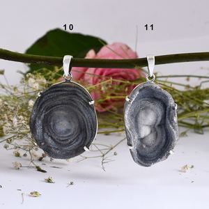 Colgante de Gema Natural para mujer, de oro amarillo y Plata de Ley 925, joyería hecha a mano - Product Image 3