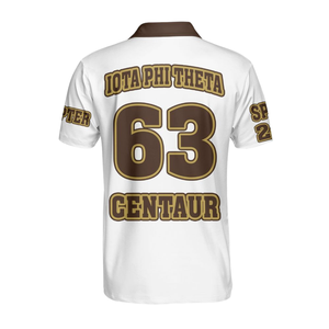 Polo pour homme Iota Phi Theta 1963, brodé, style universitaire grec, en coton, style Ivy League - Product Image 2
