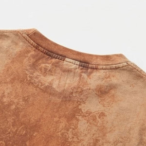 Camisetas Oversize para Hombre con Lavado Ácido, Algodón Pesado, Ajuste Relajado, Estilo Urbano, Hombro Caído, Ropa Casual Personalizada - Product Image 6