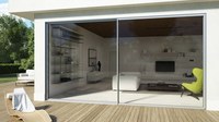 Diseño panorámico de ventanas corredizas de aluminio negro de estilo moderno personalizado Prima con bloqueo multipunto