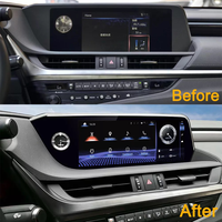 Autoradio Android 13 8 cœurs, écran 12,3 pouces, GPS, navigation, lecteur multimédia DVD pour Lexus ES Series ES300H 2018-2021