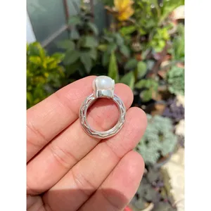 Freshwater Pearl <b>Ring</b> 925 Sterling Silver Handmade Pearl Jewelry <b>Ring</b> for Women Wholesale Supplier - Product Image 3