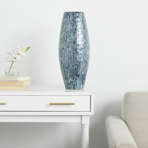 नई वस्तु नीले और सफेद माँ के लिए घर के लिए नीले लहजे के साथ मोती vase की नई वस्तु नीले और सफेद माँ